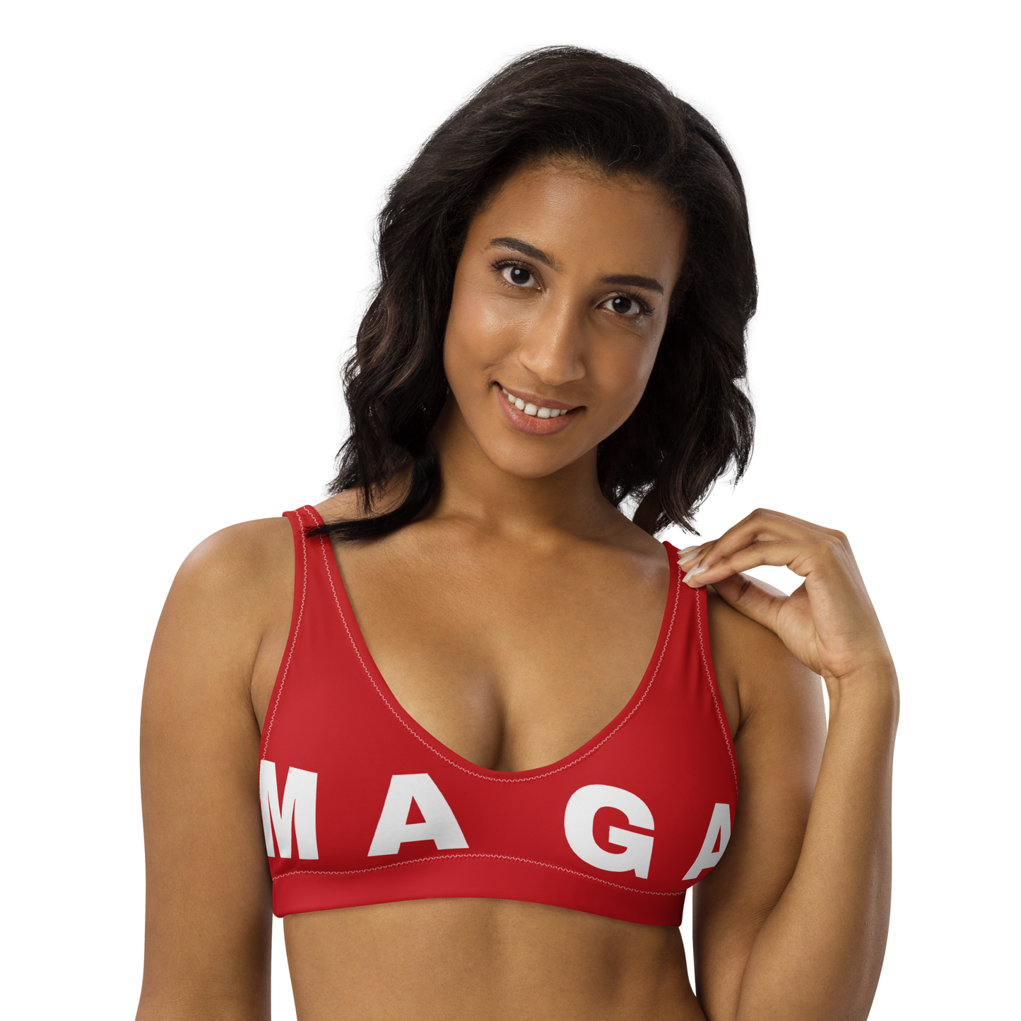 MAGA padded bikini top