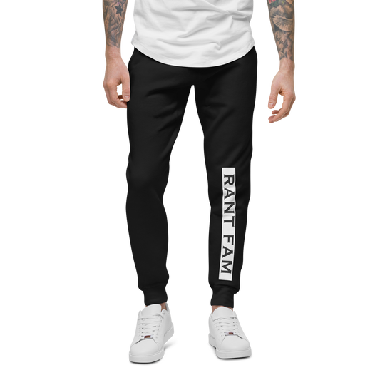 RANT FAM Fleece Sweatpants (WHITE)
