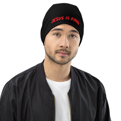 JESUS IS KING Beanie (BLACK)