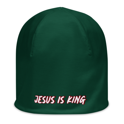 JESUS IS KING Beanie (GREEN)