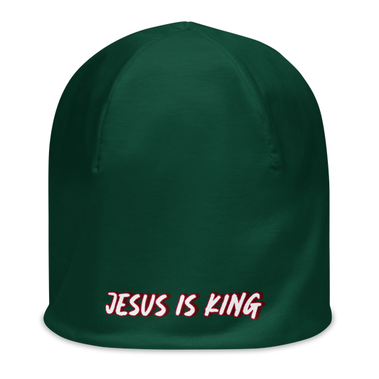 JESUS IS KING Beanie (GREEN)