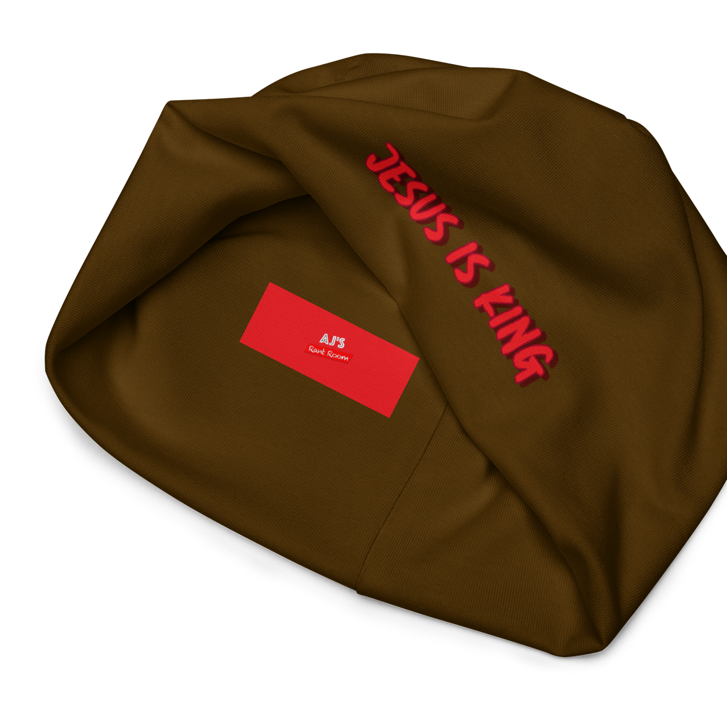 JESUS IS KING Beanie (BROWN)