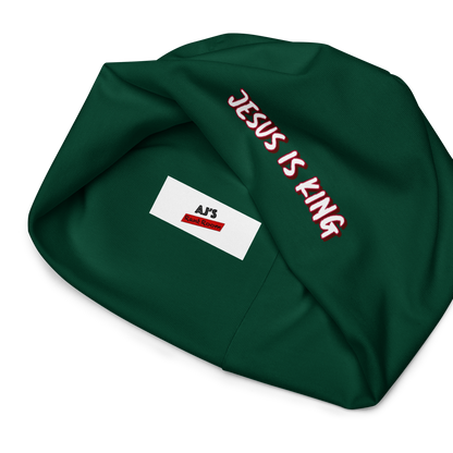 JESUS IS KING Beanie (GREEN)