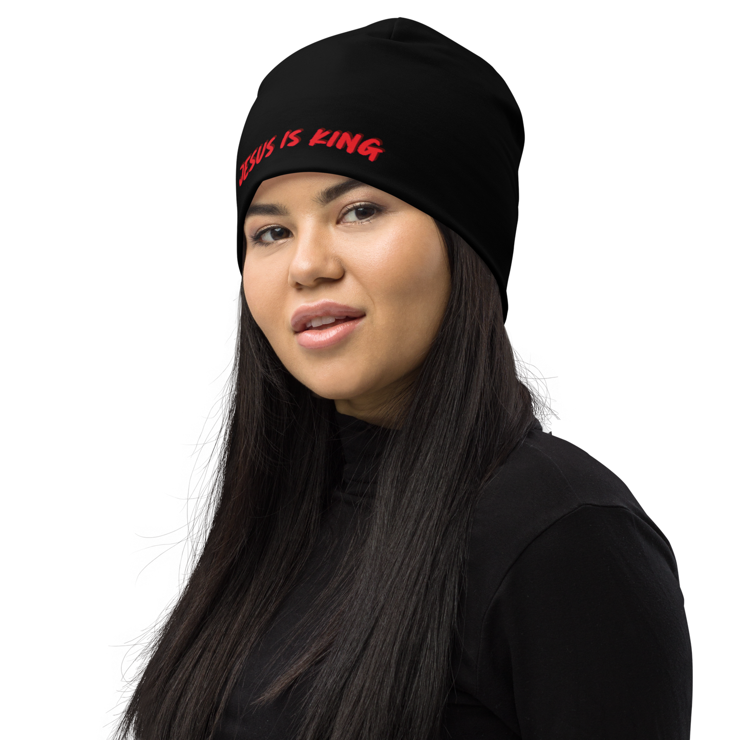 JESUS IS KING Beanie (BLACK)