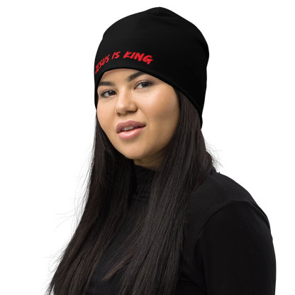 JESUS IS KING Beanie (BLACK)