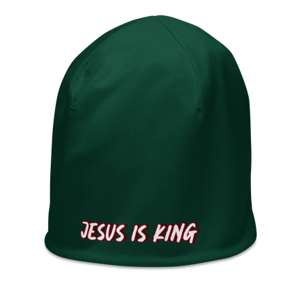 JESUS IS KING Beanie (GREEN)