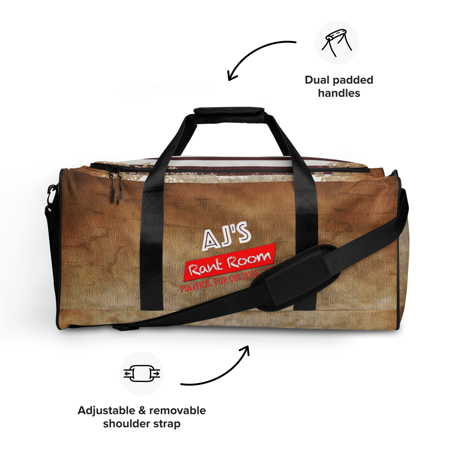 RANT ROOM duffle bag (DISTRESSED)