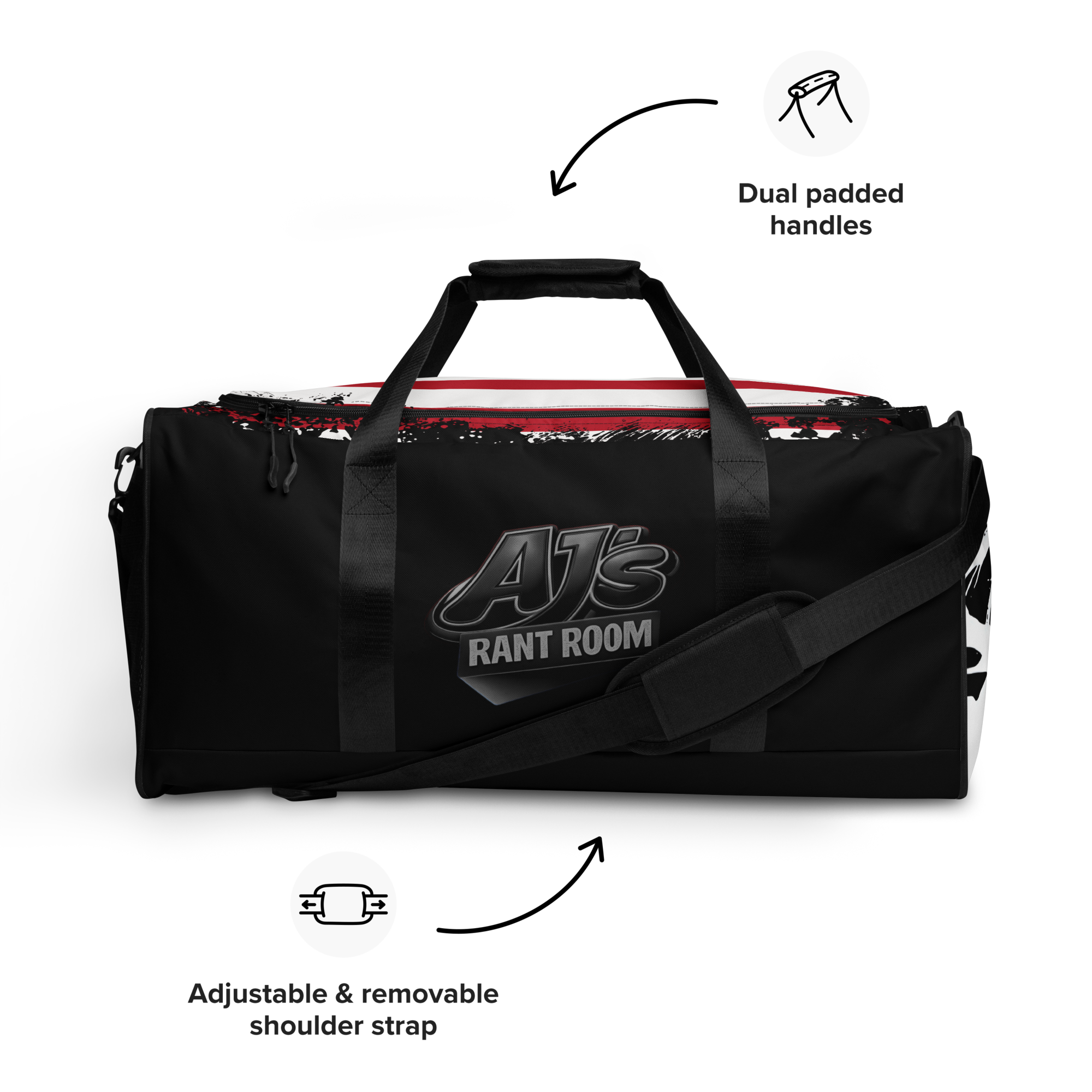 RANT ROOM duffle bag (BLACK)