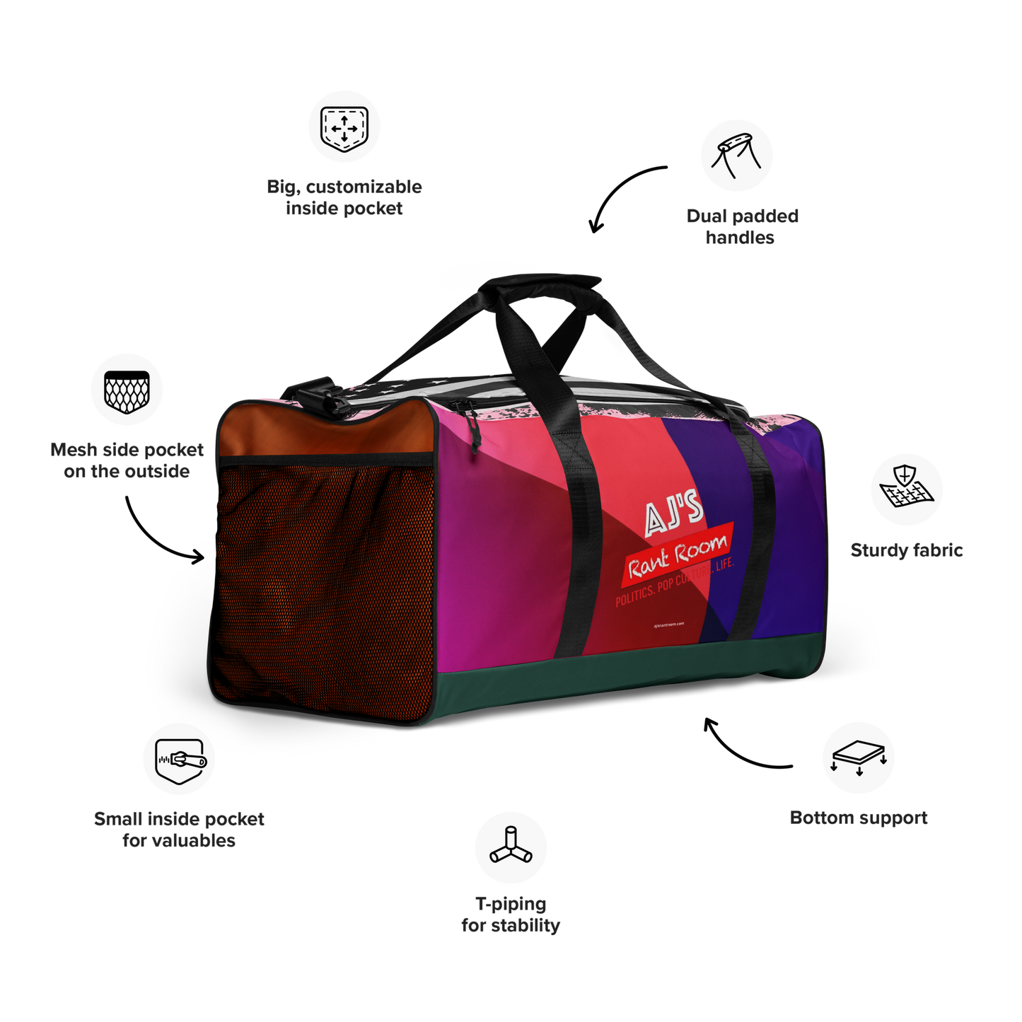 RANT ROOM duffle bag (COLOR)