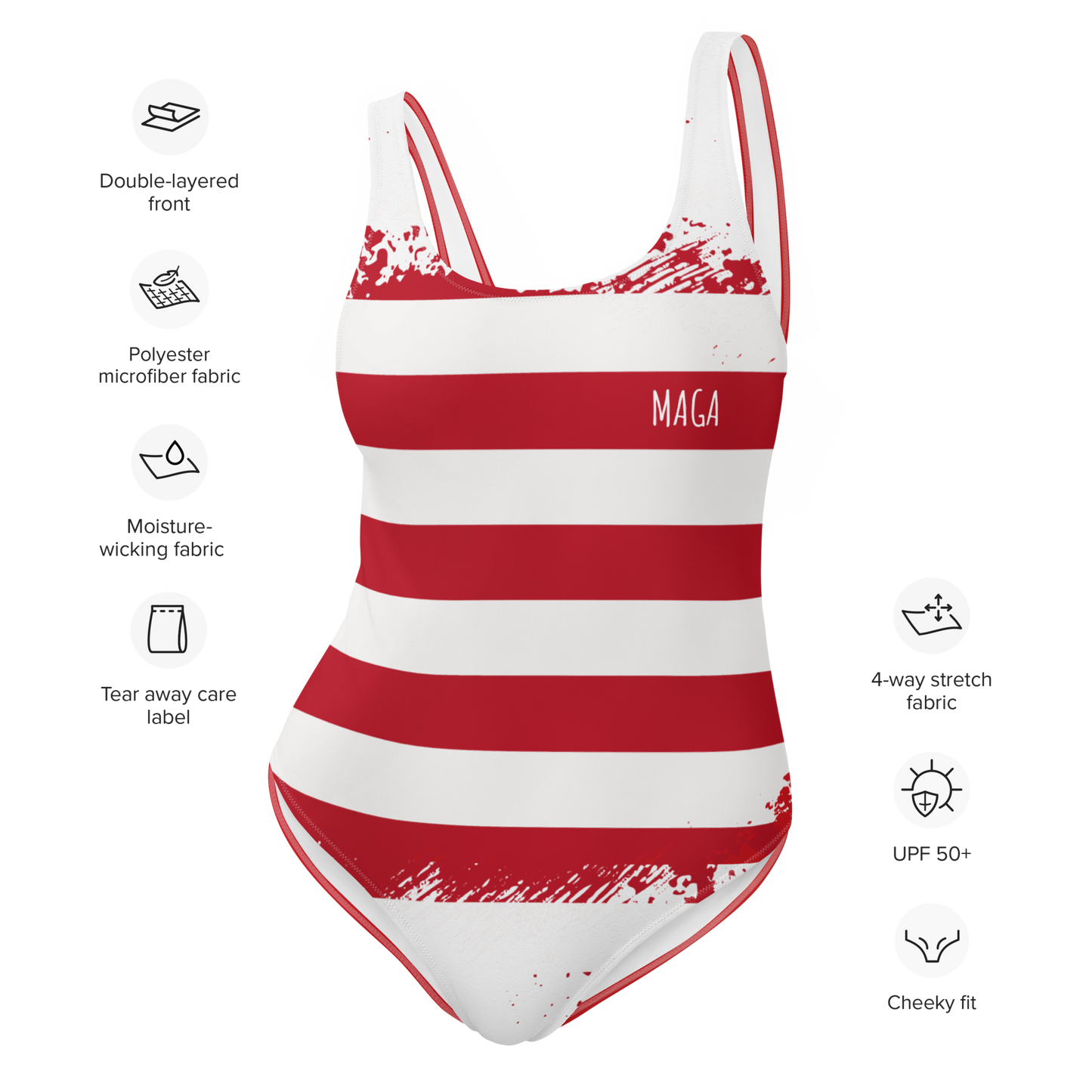 MAGA One-Piece (Red + White)