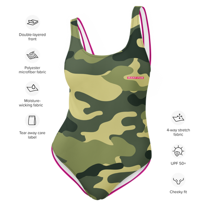 RANT FAM One-Piece (Camo + Hot Pink)