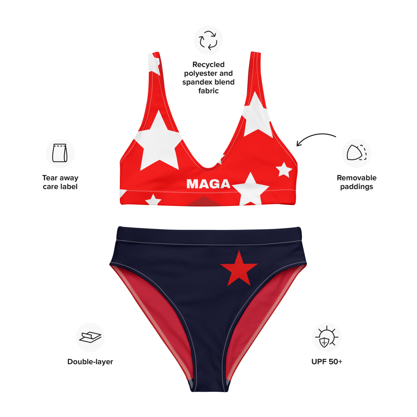 MAGA High-Waisted Bikini