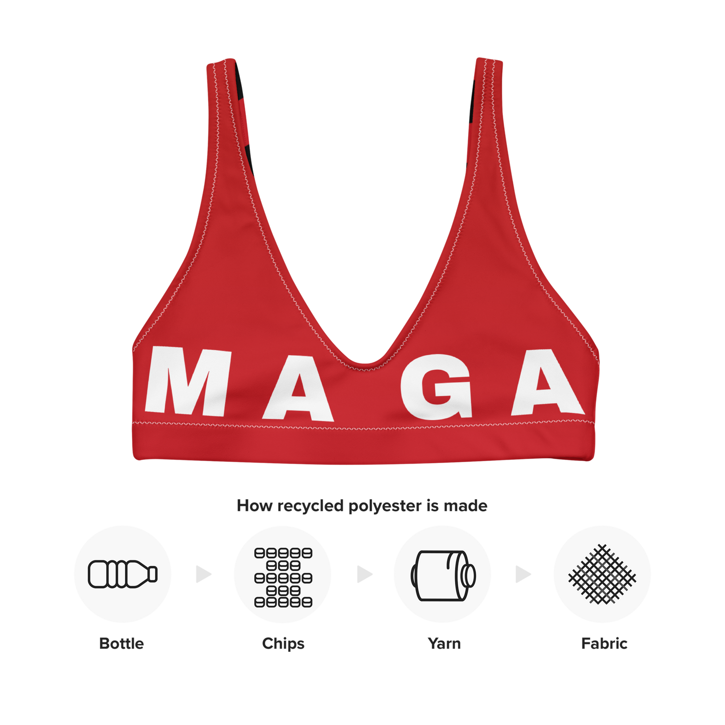 MAGA padded bikini top