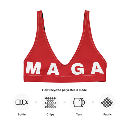 MAGA padded bikini top