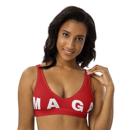 MAGA padded bikini top