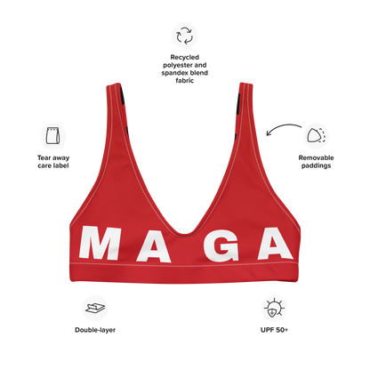 MAGA padded bikini top