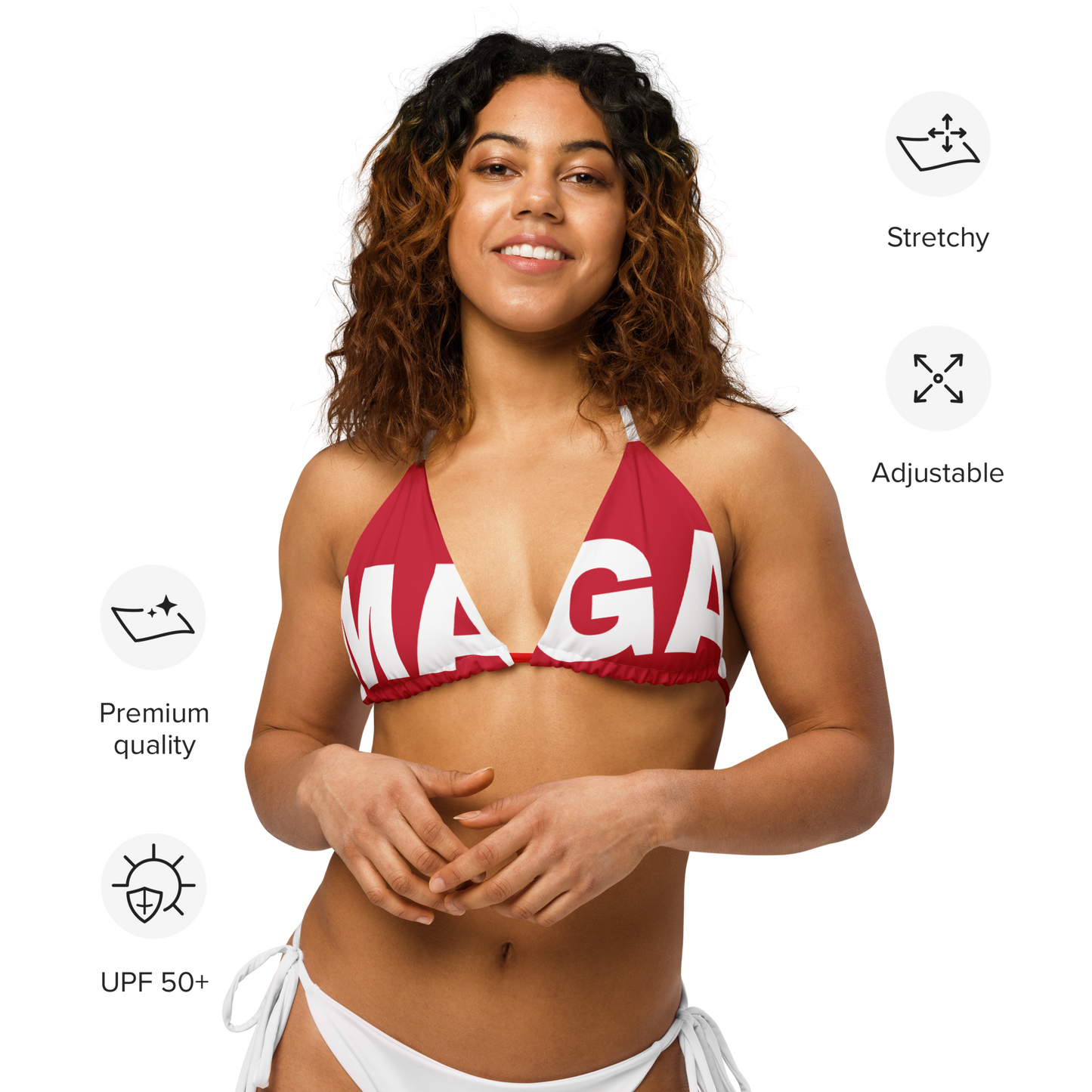 MAGA bikini top
