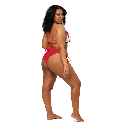 MAGA String Bikini (Red + White)