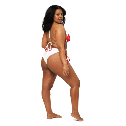 MAGA String Bikini (White + Red)