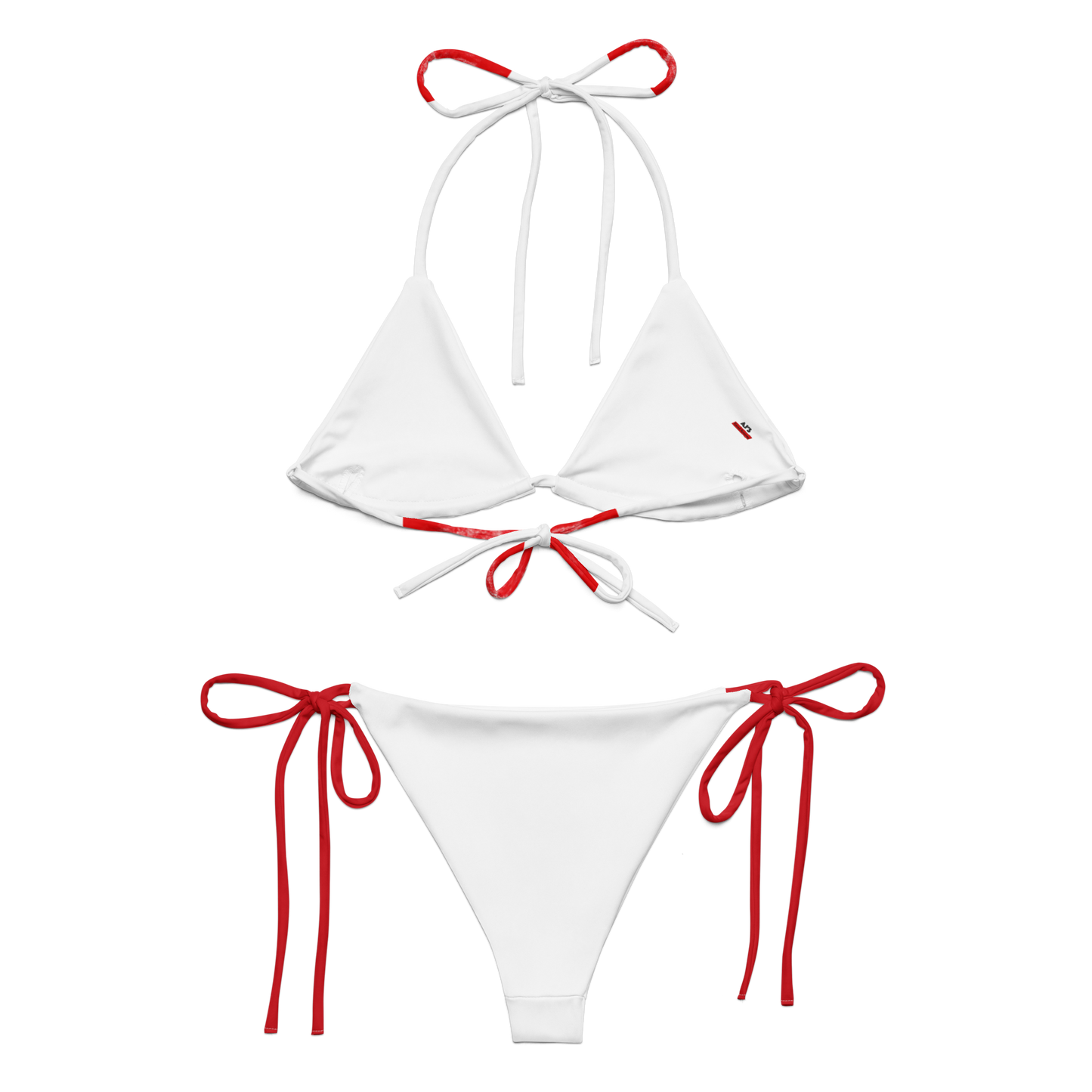 MAGA String Bikini (White + Red)