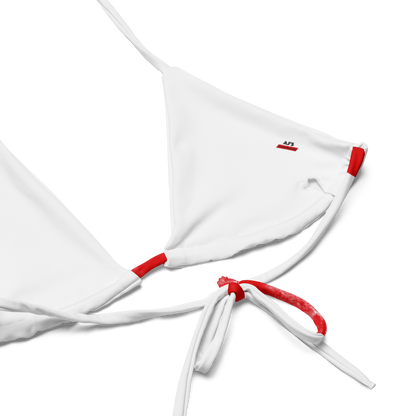 MAGA String Bikini (White + Red)