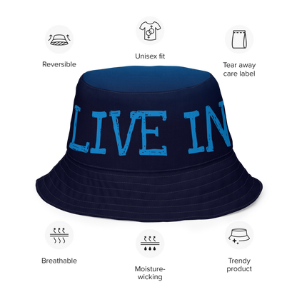 BE THE DREAM, LIVE IN THE LIGHT Reversible Bucket Hat