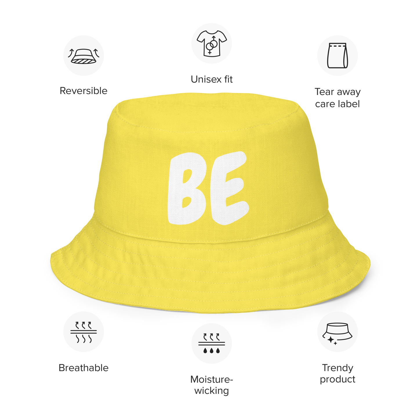 BE THE DREAM, LIVE IN THE LIGHT Reversible Bucket Hat