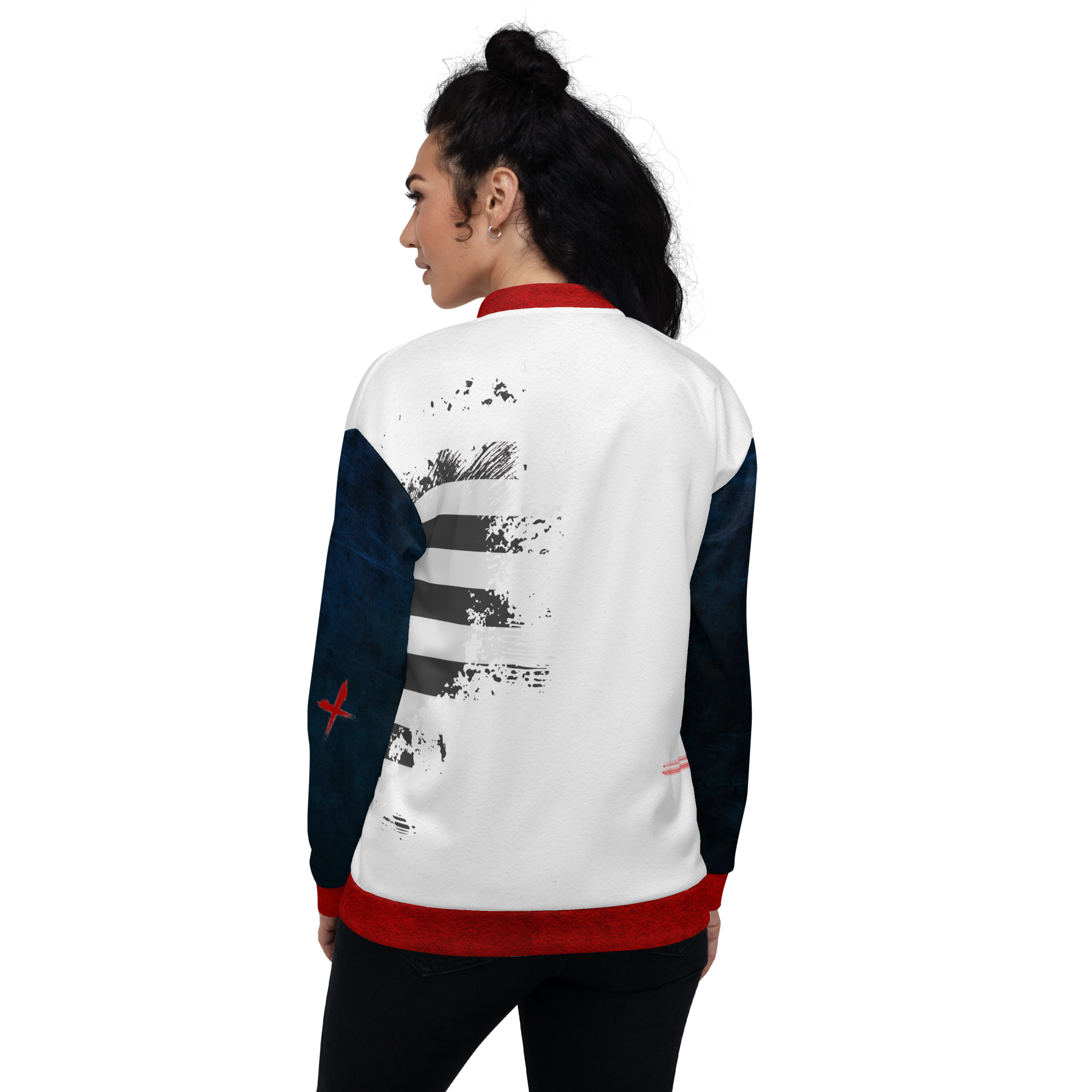 RANT FAM Bomber Jacket (White)
