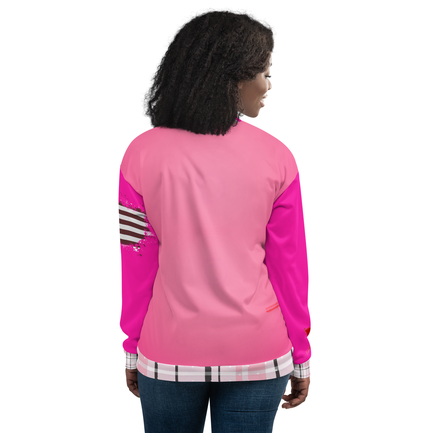 RANT FAM Bomber Jacket (Pink)