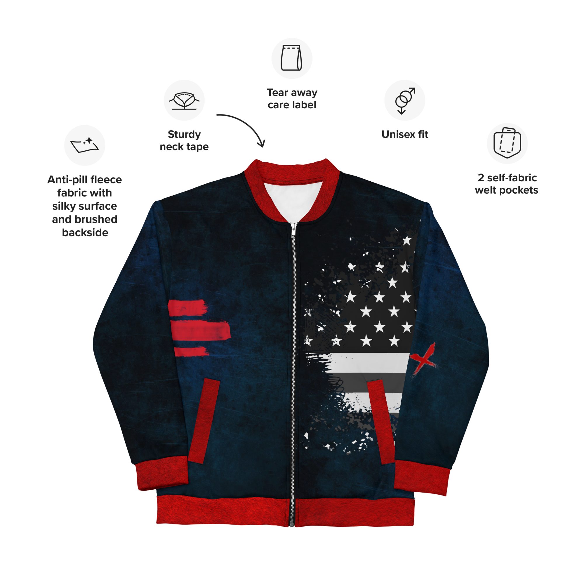 RANT ROOM Bomber Jacket (Blue)