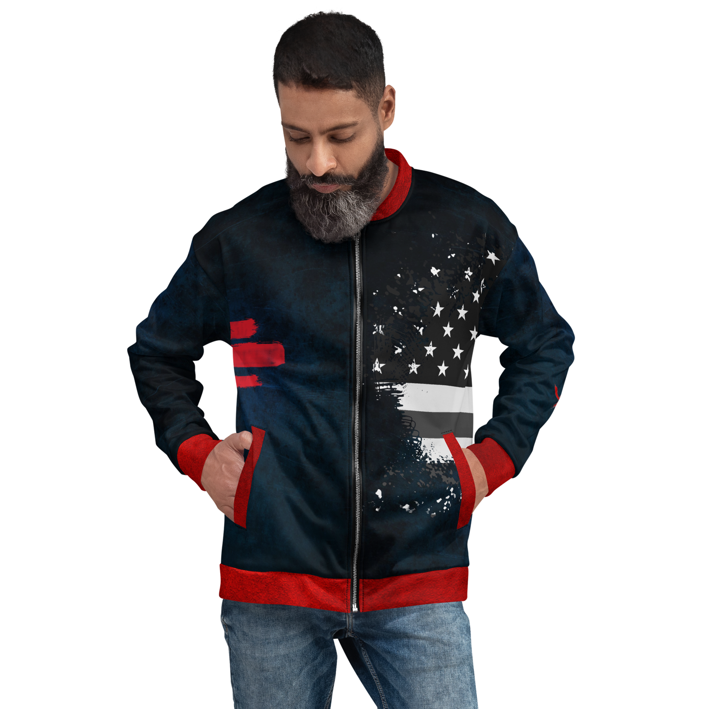 RANT ROOM Bomber Jacket (Blue)