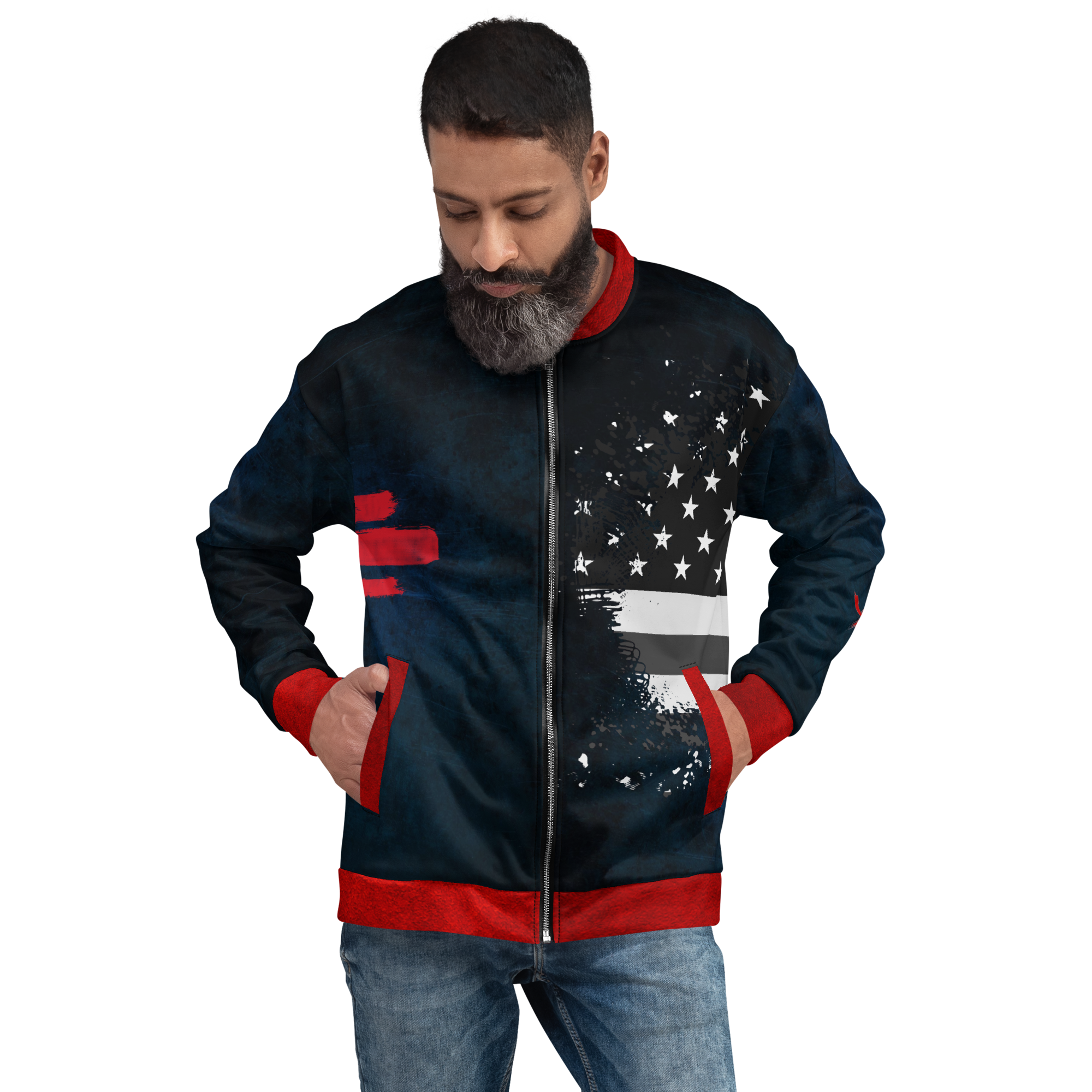 RANT ROOM Bomber Jacket (Blue)