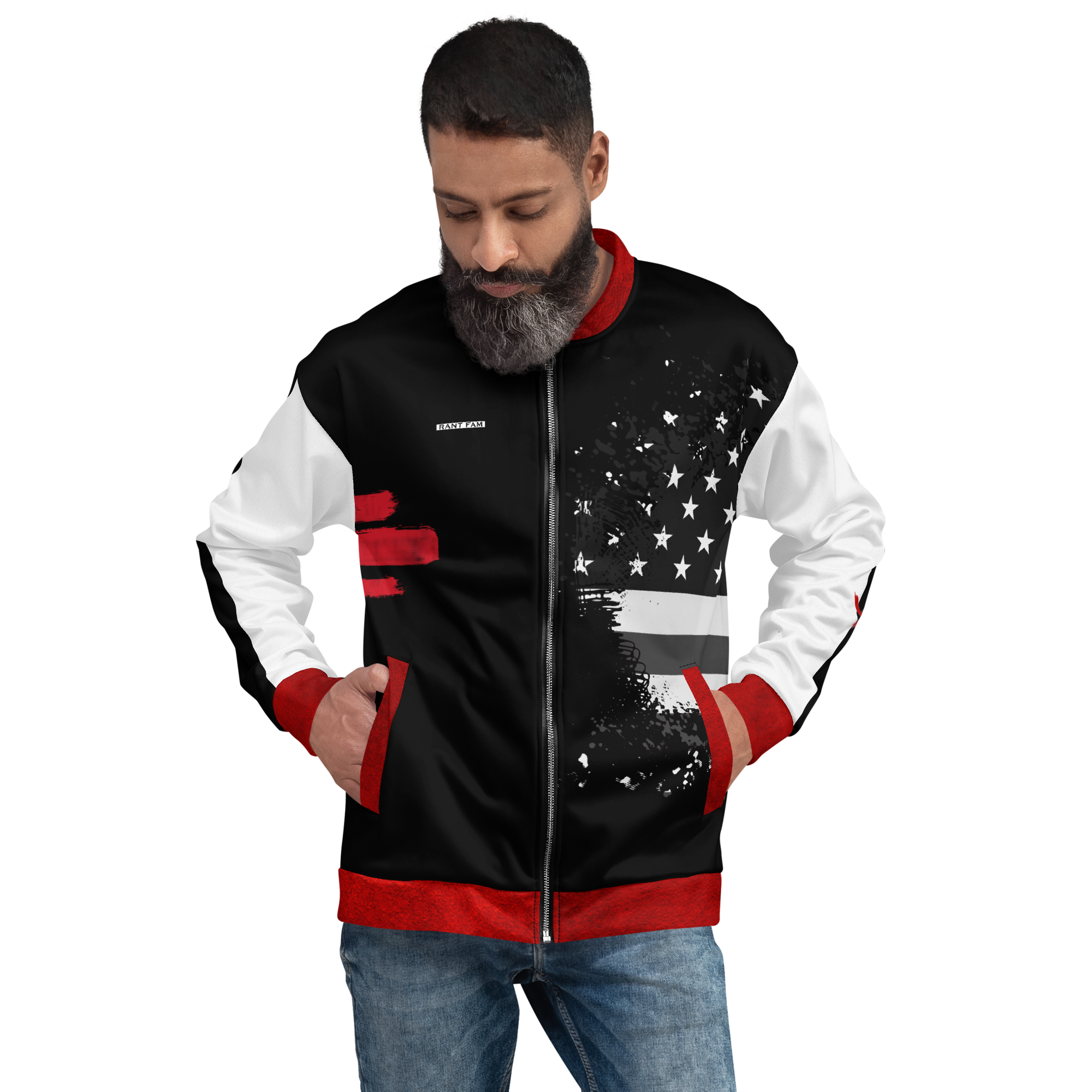 RANT FAM Bomber Jacket (Black)