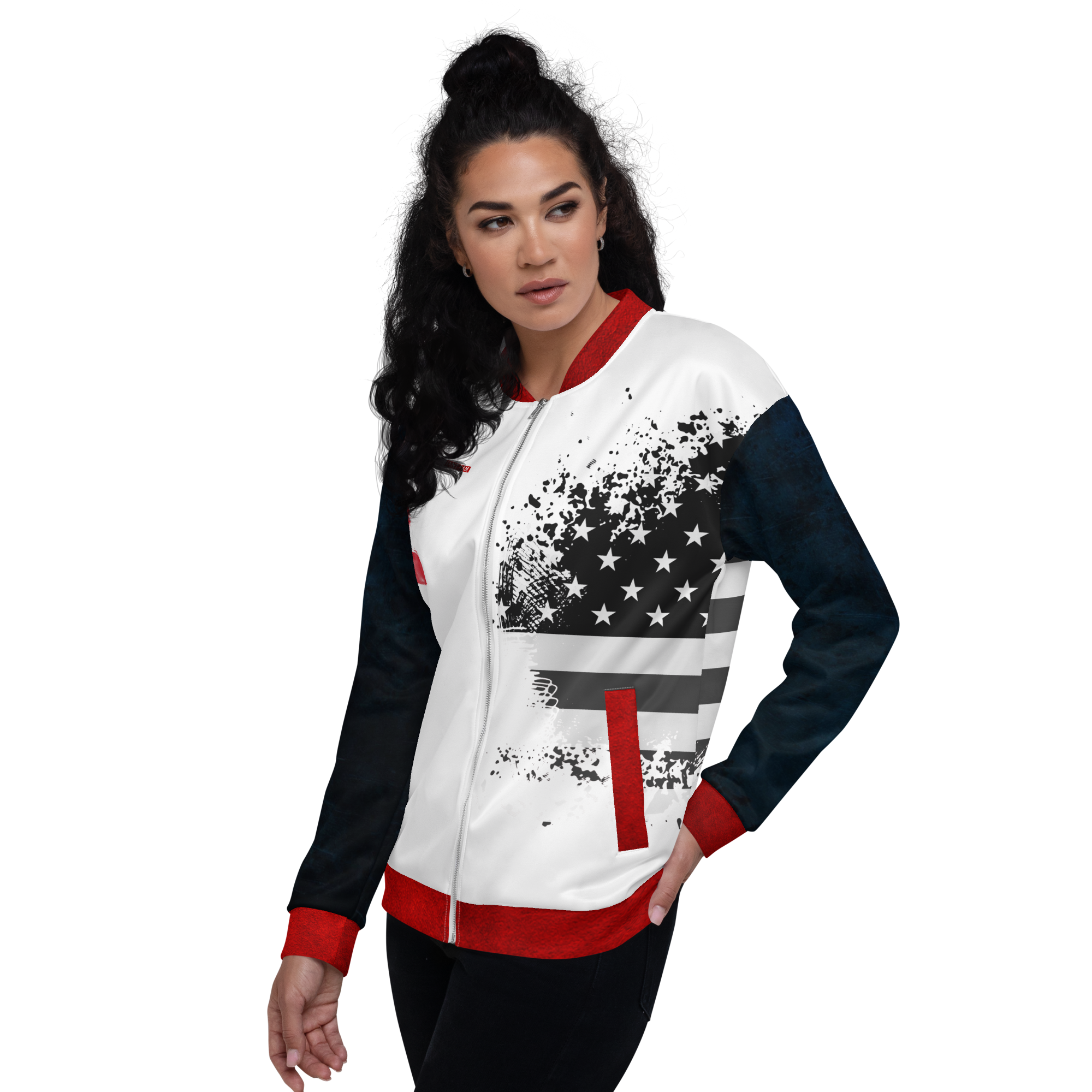 RANT FAM Bomber Jacket (White)
