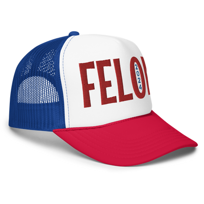 CONVICTED FELON 2024 Foam Trucker (Red)