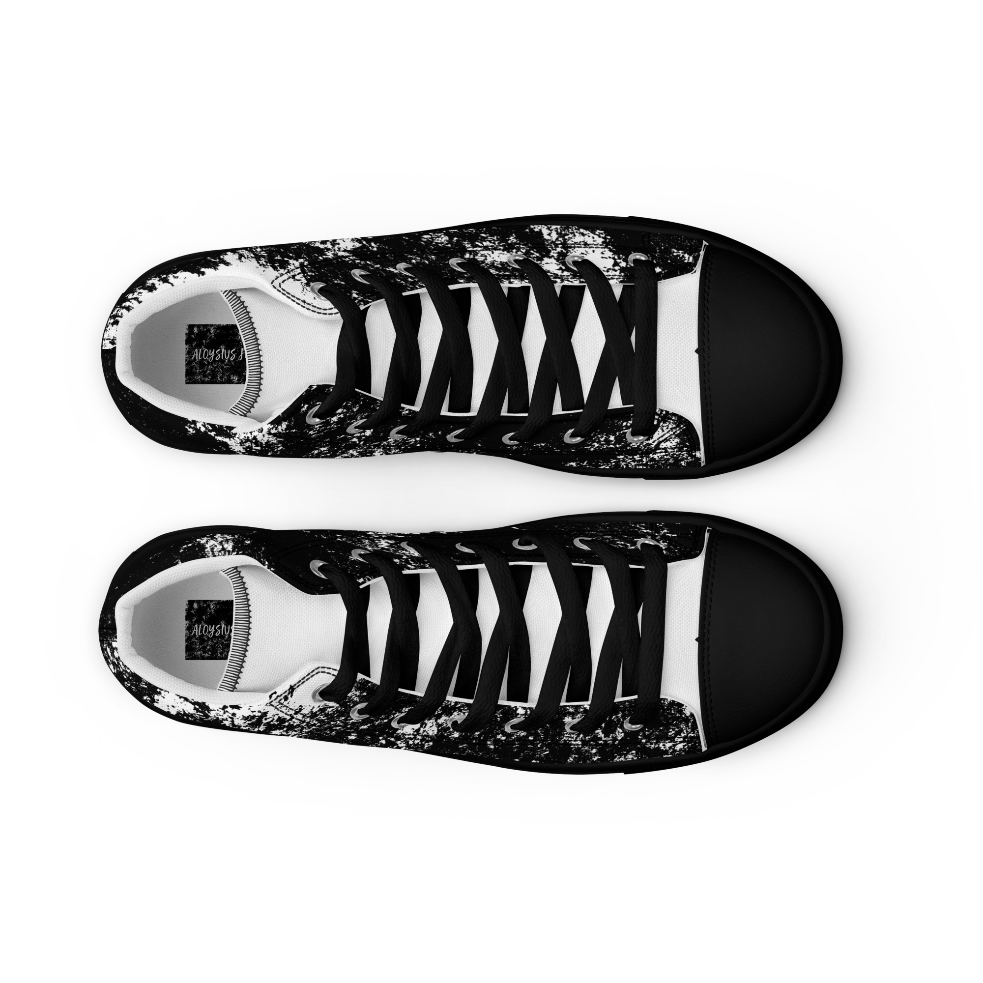 MARBLE BLANC (Men’s High Top Canvas Shoes)