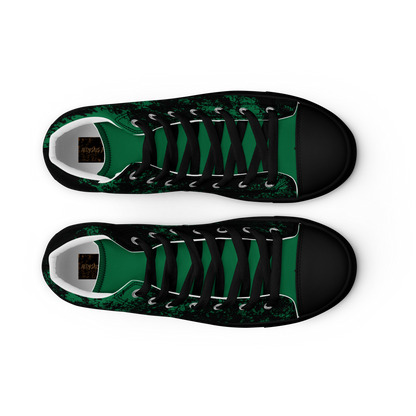 MONEY LIMES (Men’s High Top Canvas Shoes)