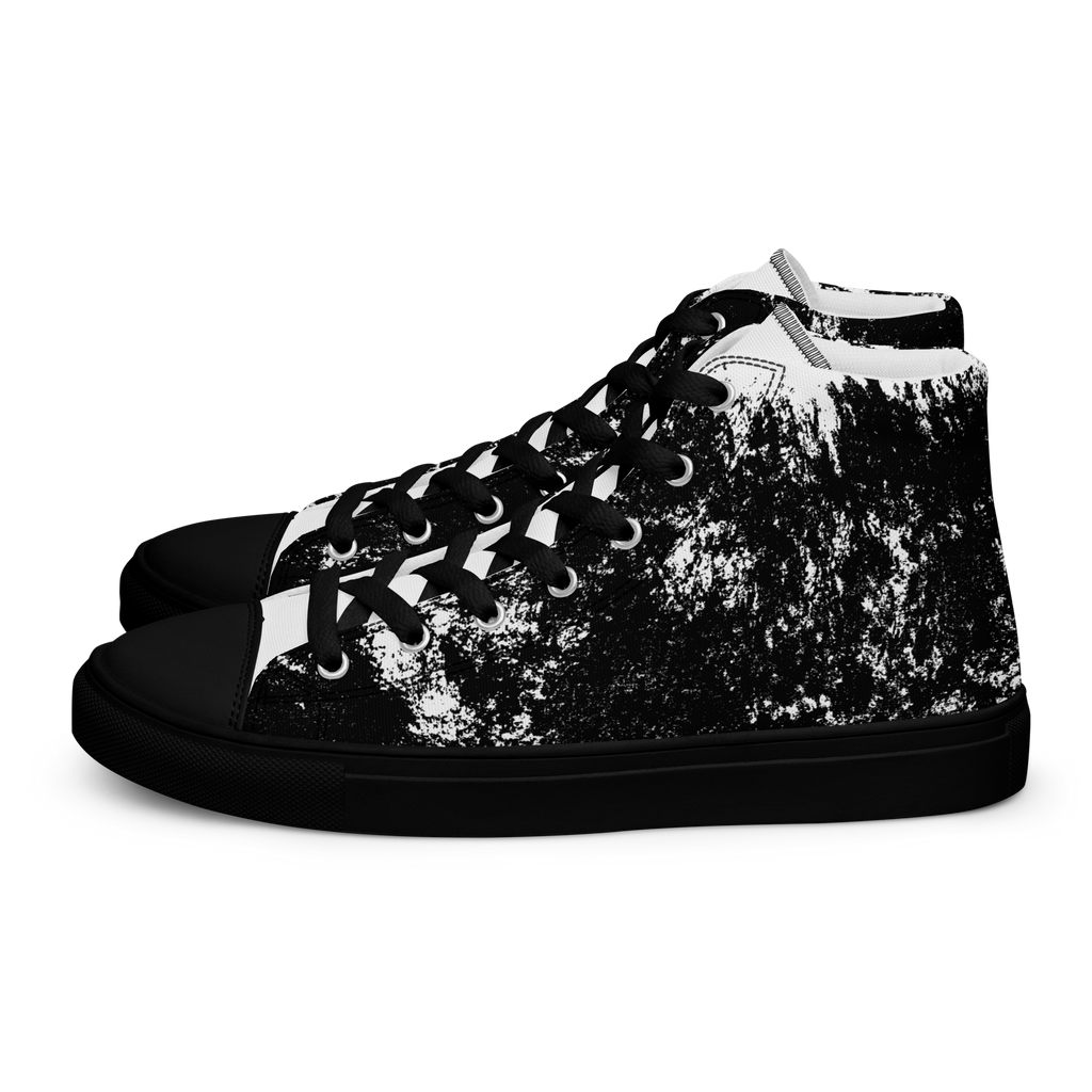 MARBLE BLANC (Men’s High Top Canvas Shoes)