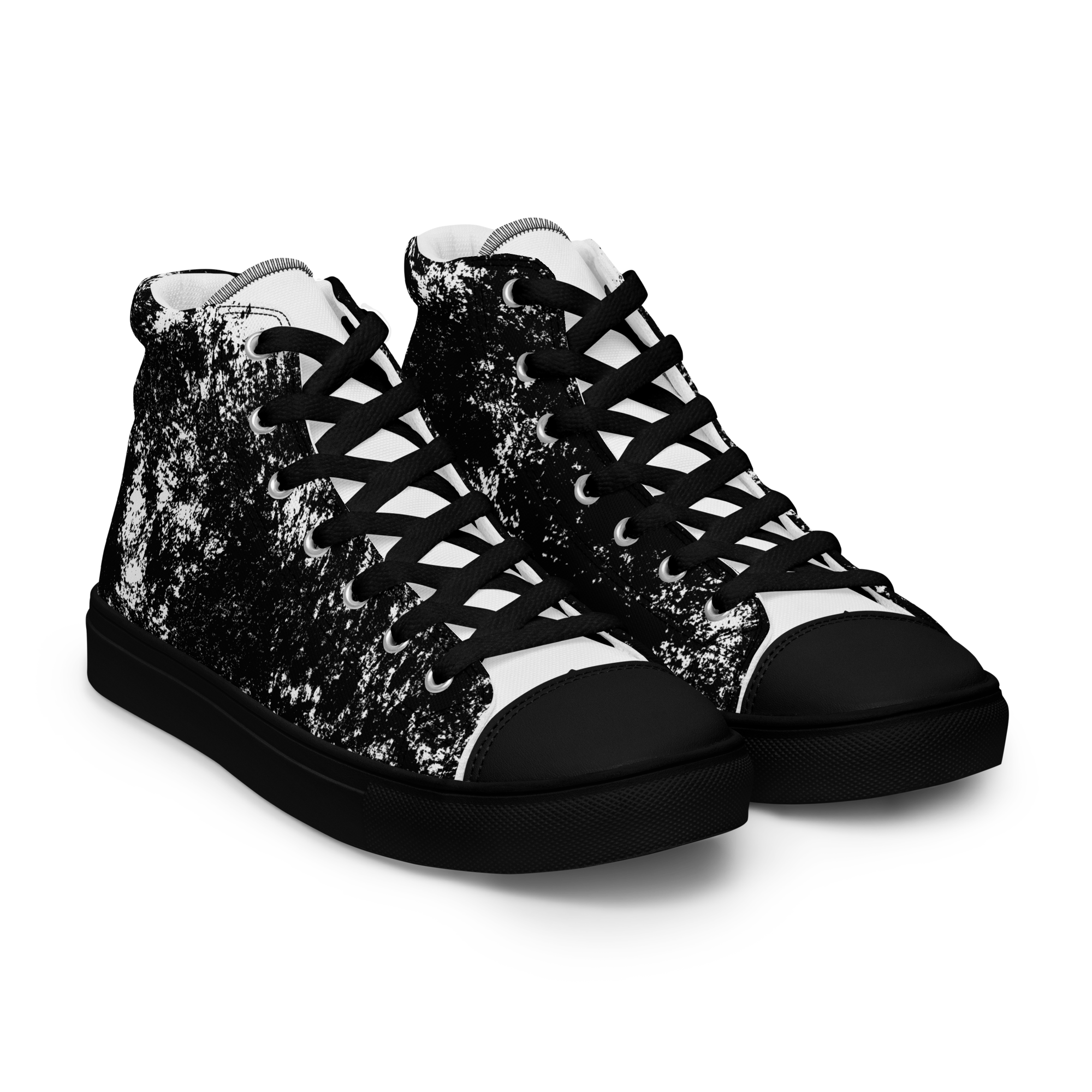 MARBLE BLANC (Men’s High Top Canvas Shoes)