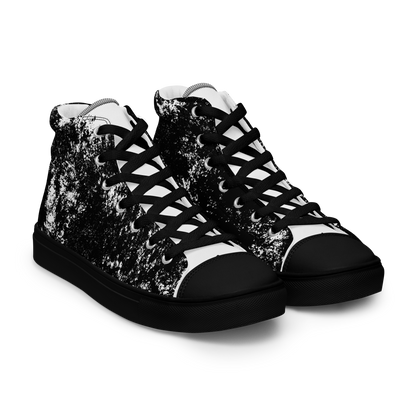 MARBLE WHITE (Men’s High Top Canvas Shoes)