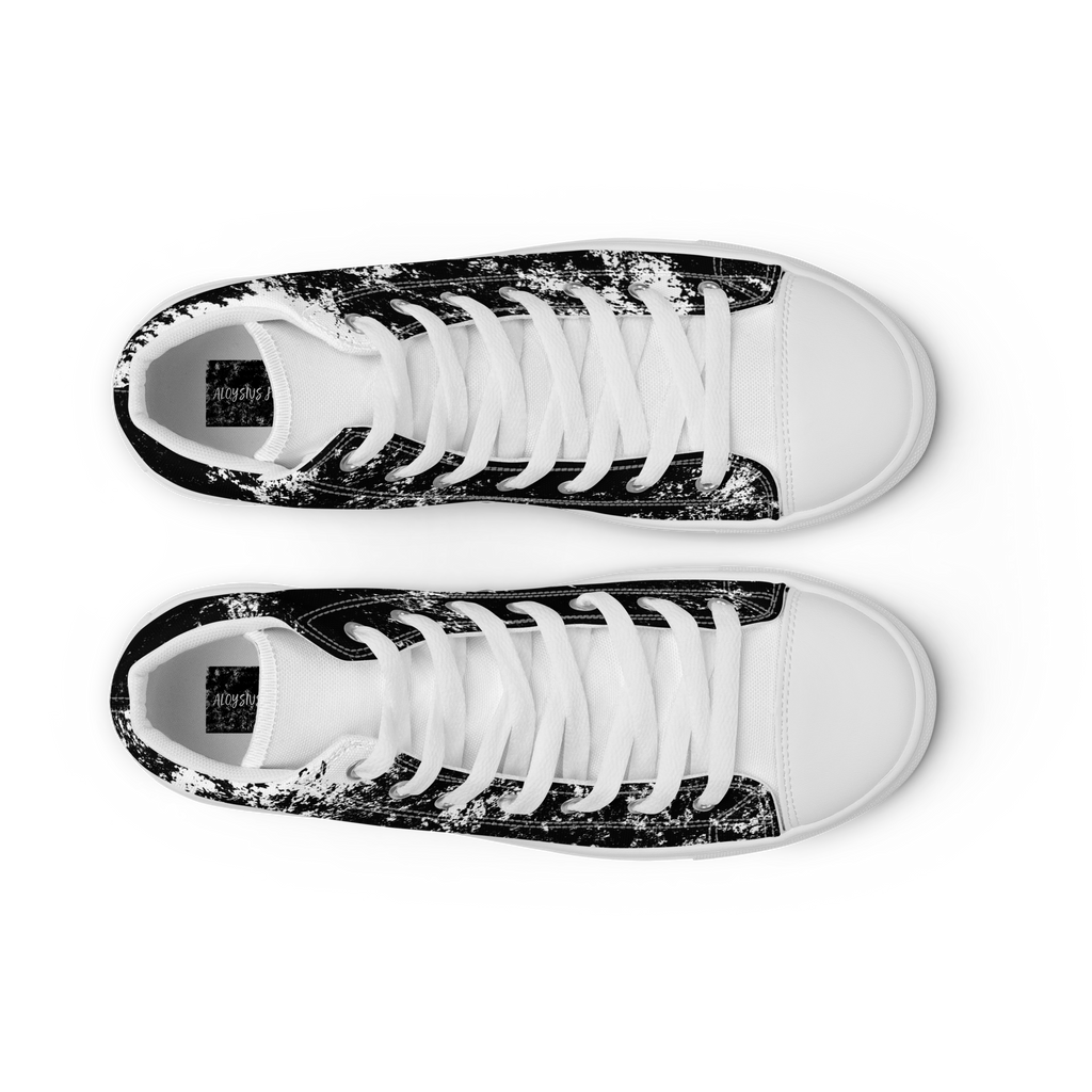 MARBLE BLANC (Men’s High Top Canvas Shoes)