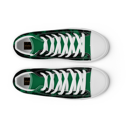 MONEY LIMES (Men’s High Top Canvas Shoes)