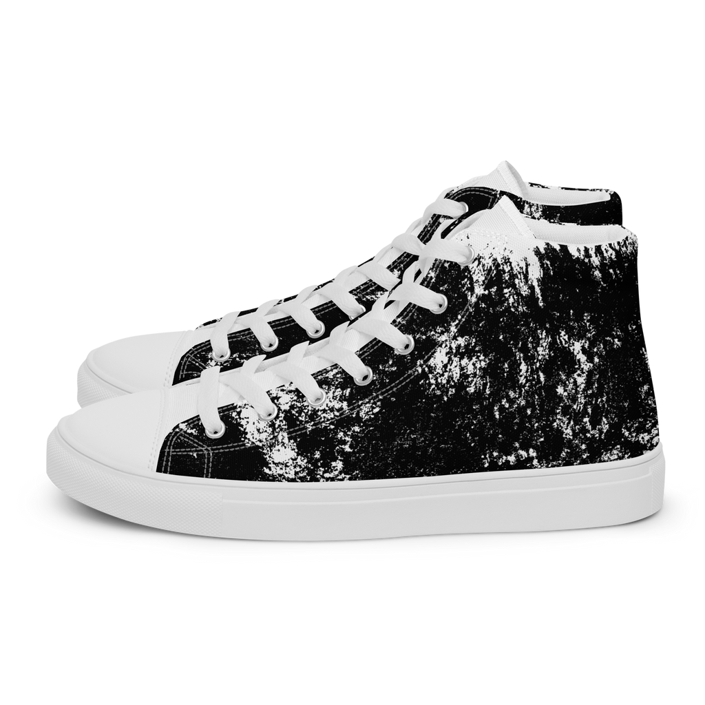 MARBLE BLANC (Men’s High Top Canvas Shoes)