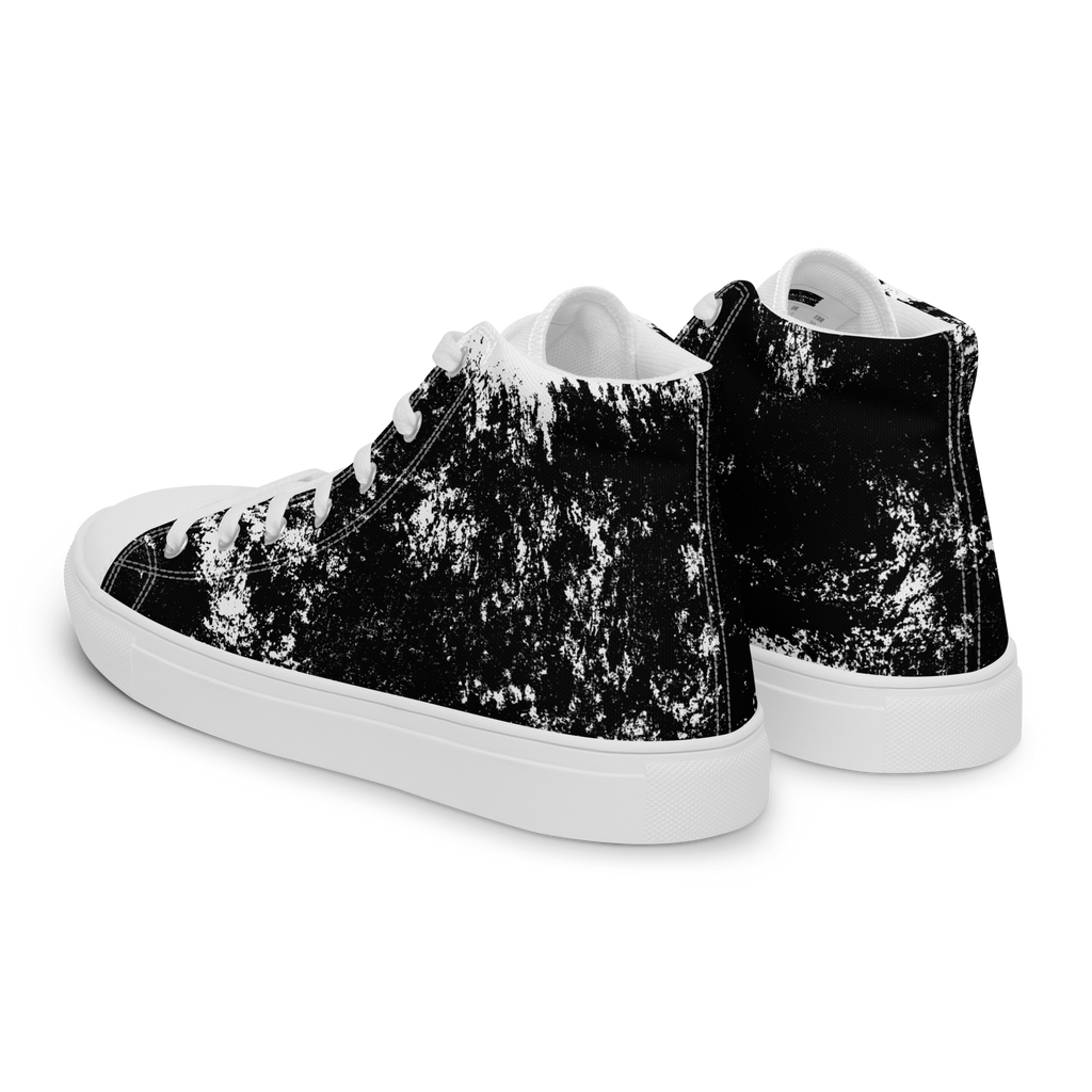 MARBLE BLANC (Men’s High Top Canvas Shoes)