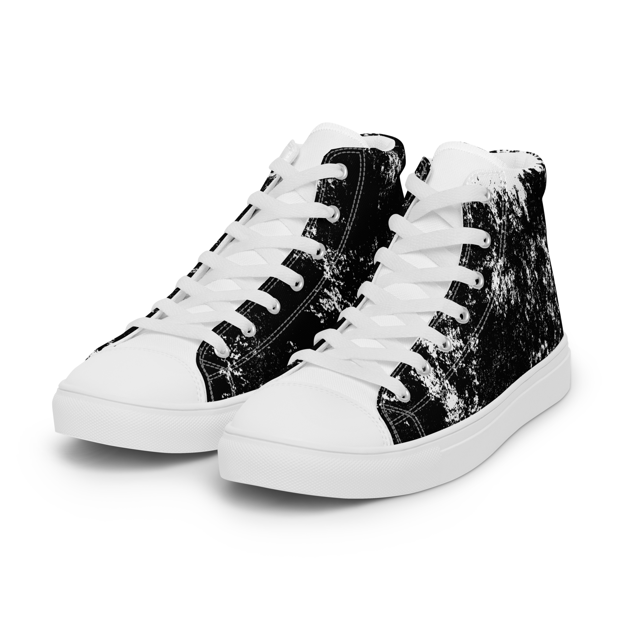 MARBLE BLANC (Men’s High Top Canvas Shoes)