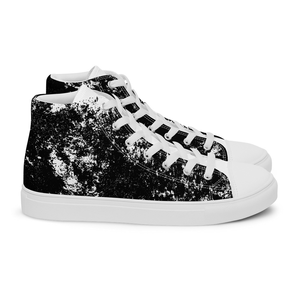 MARBLE BLANC (Men’s High Top Canvas Shoes)