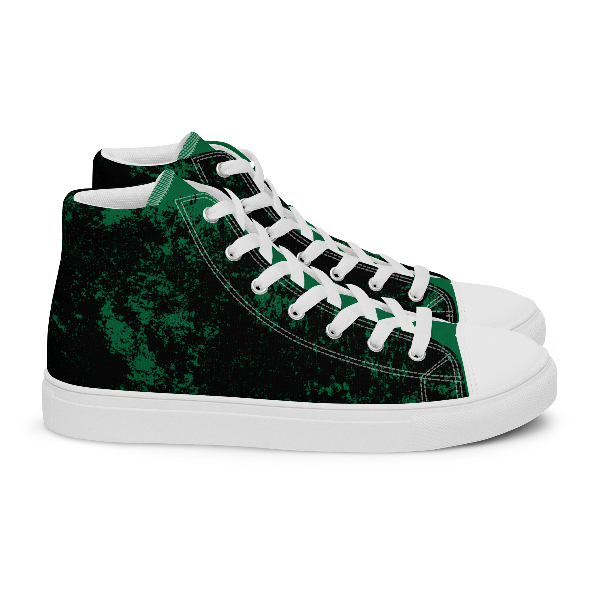 MONEY LIMES (Men’s High Top Canvas Shoes)