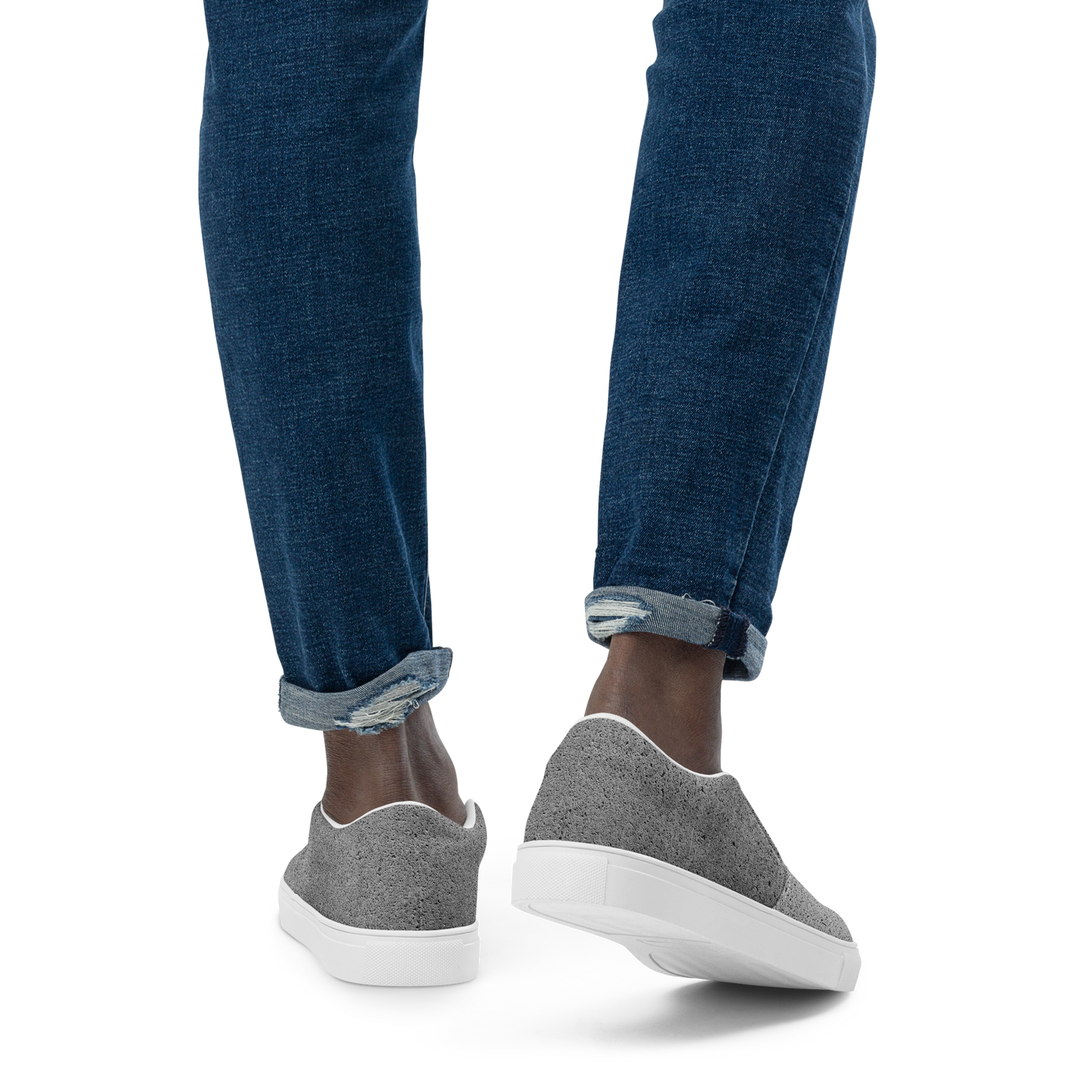 GRAINED GREY (Men's Slip-Ons)