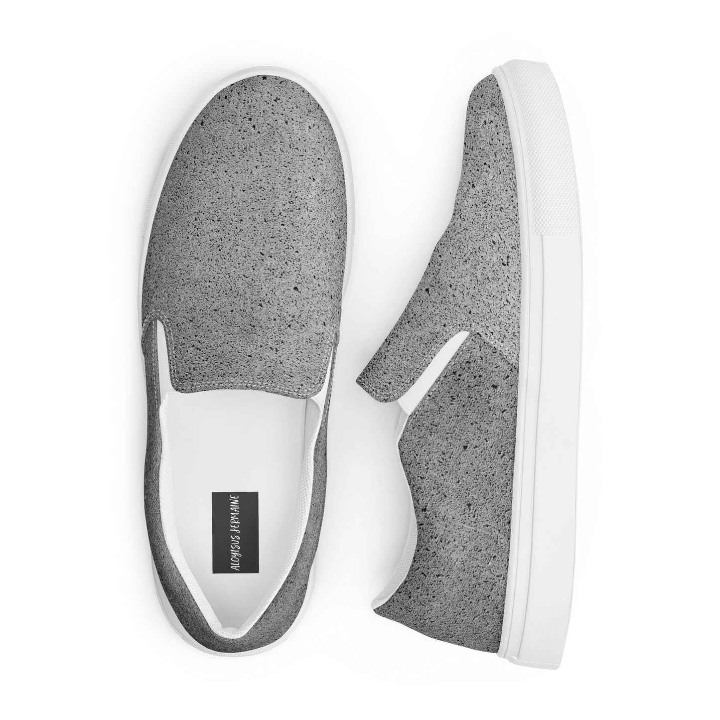 GRAINED GREY (Men's Slip-Ons)