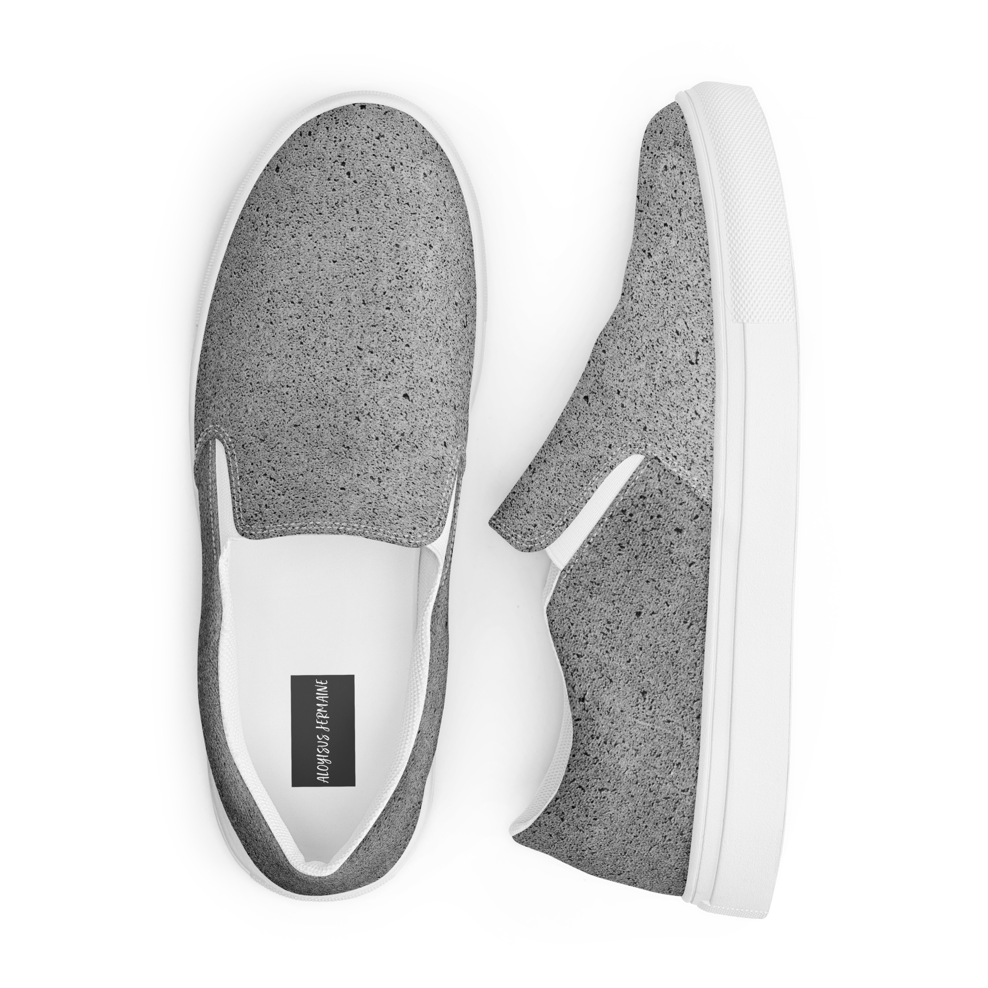 GRAINED GREY (Men's Slip-Ons)